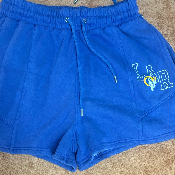 WEAR by Erin Andrews LA Rams Matching Sweatshirt & Shorts Set | NWT - Picture 2 of 6